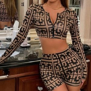 2 piece crop top + shorts